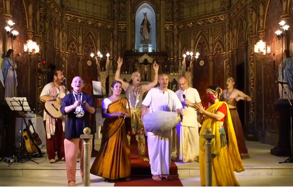 Hare Krishna ceremony in Catholic church in Rio 1